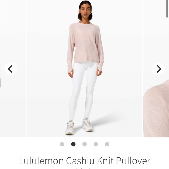 Lululemon Cashlu Knit Pullover Pink Bliss NWT - Picture 9 of 9